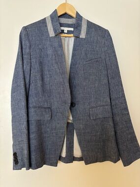 Veronica Beard Chambray linen blazer Size 6